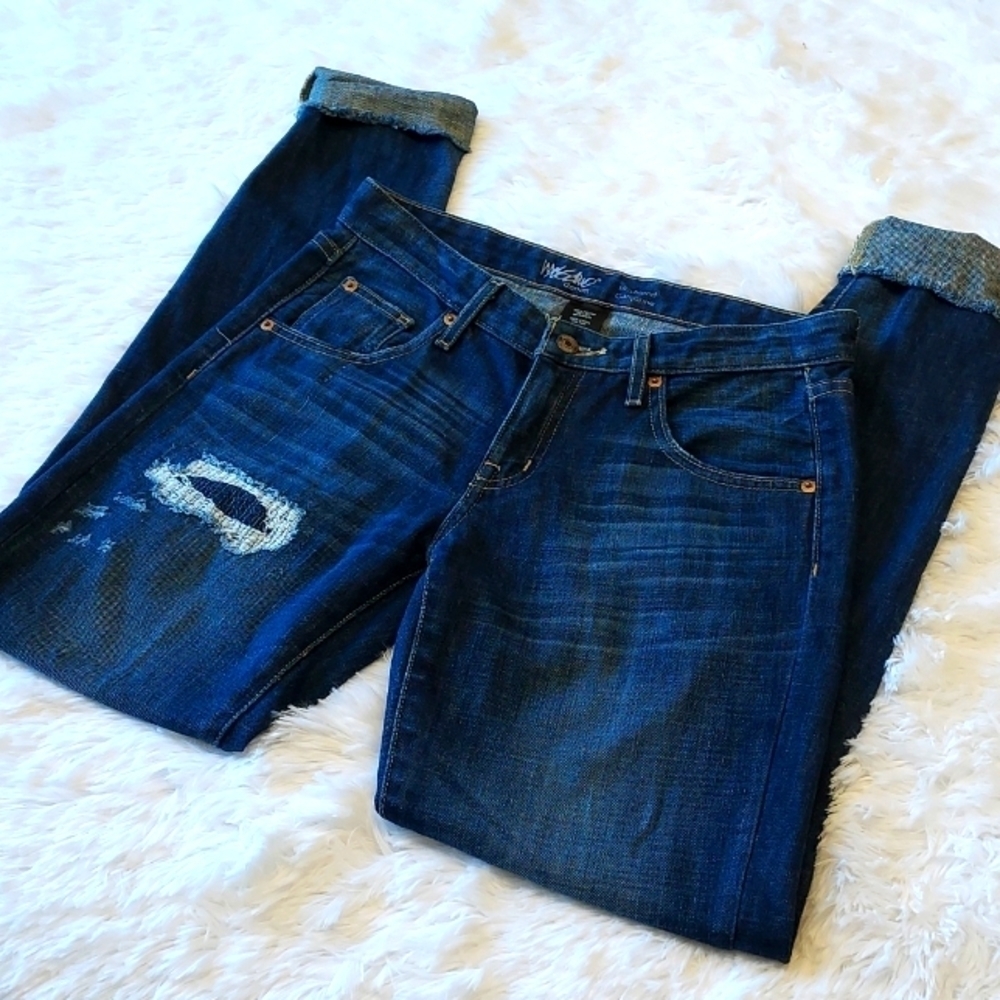MOSSIMO Supply Co. Denim Jeans boyfriend distressed ankle size 0/25